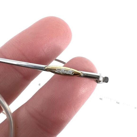 Vintage Silhouette Unisex Prescription Lenses Optical Eyeglasses‎ Silver Eyewear main image 9